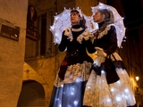 Echassières lumineuses en déambulation musicale - Les Elégantes