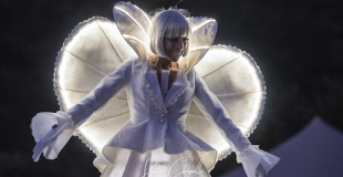 Echassier costume blanc