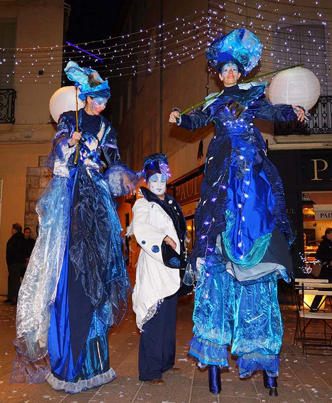 Echassiers porteurs de lumière