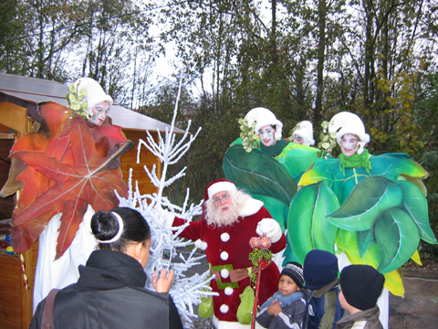 Echassiers vert et rouge pour Noël